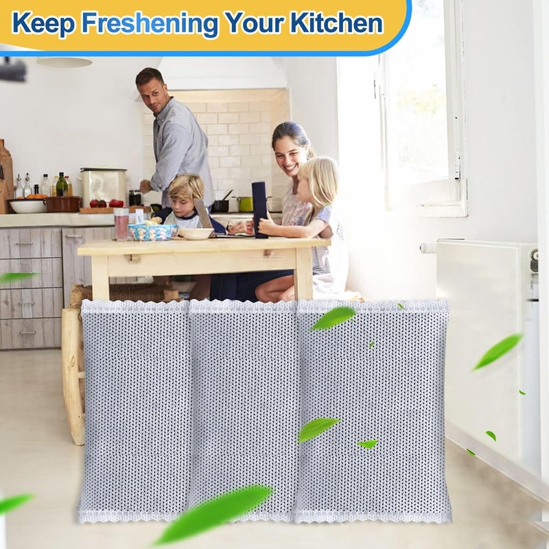 KEEPOW Activated Charcoal Odor Absorber, Trash Can Deodorizer, Diaper Pail Deodorizer, Odor Filter Refill for iTouchless 8 Gallon & Larger for iTouchless 13 Gallon Trash Can Diaper Garbage Can, 3Pack - Image 5